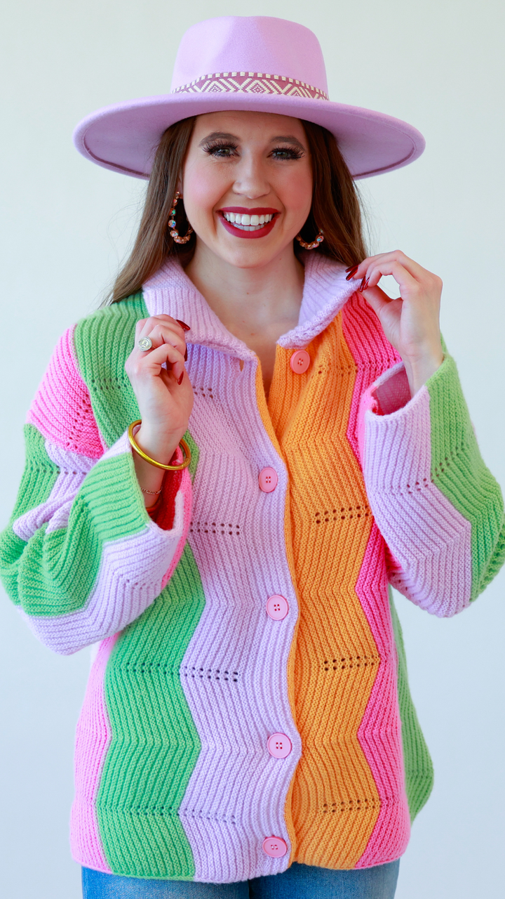 Sherbet Pastel Sweater Cardigan