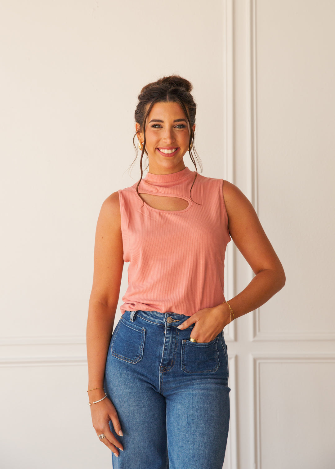 Peach Crop Top - Main Image