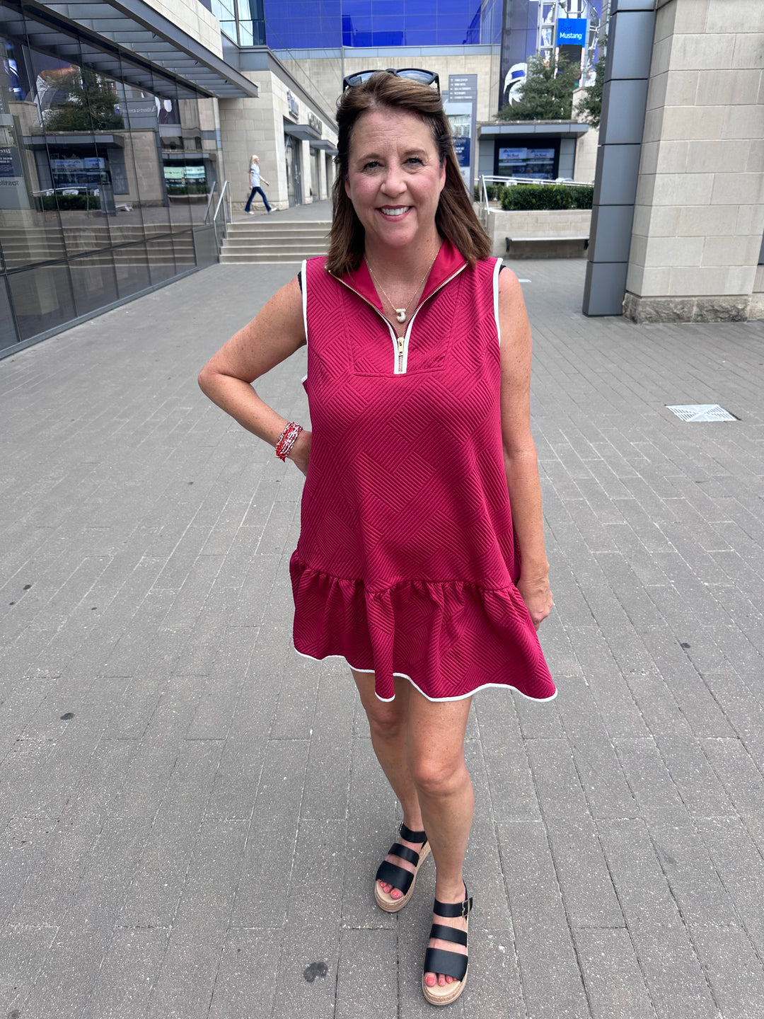 Fan Favorite Crimson Game Day Dress Kailee Grace & Co Fan Favorite Crimson Game Day Dress Kailee Grace & Co