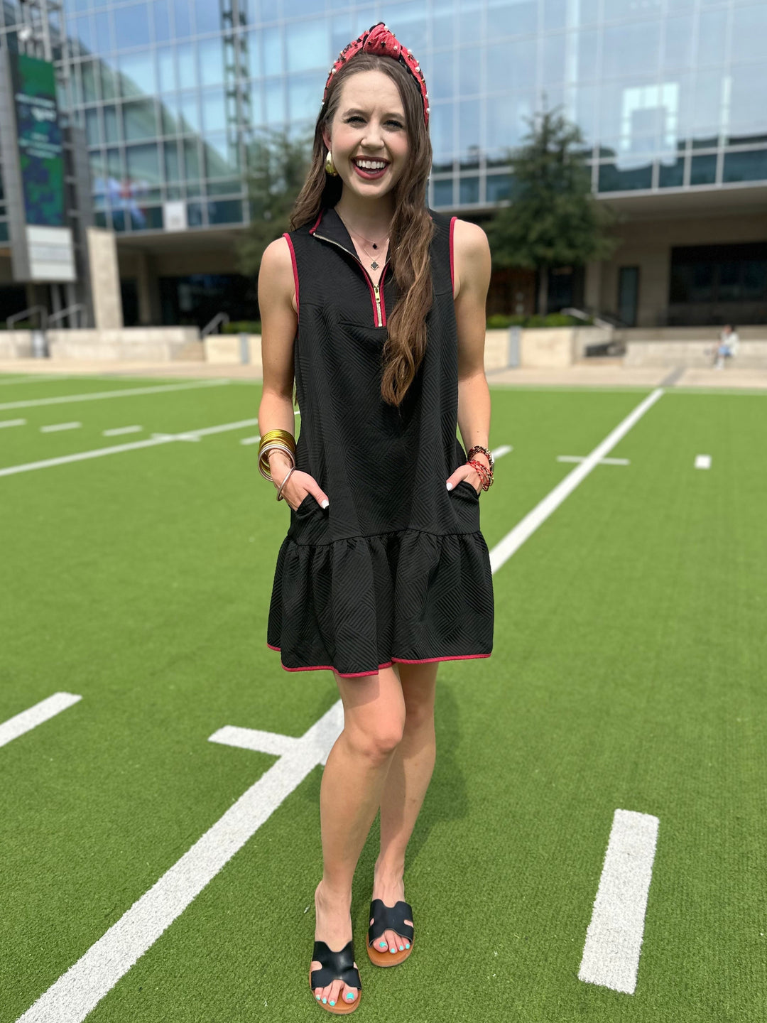 MVP Black and Red Game Day Dress MVP Black and Red Game Day Dress