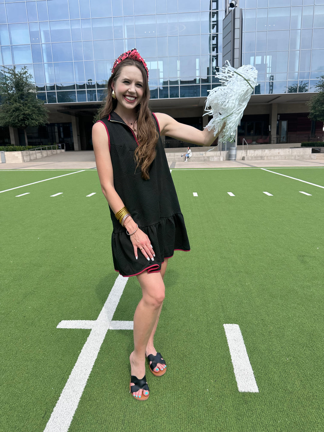 MVP Black and Red Game Day Dress Kailee Grace & Co MVP Black and Red Game Day Dress Kailee Grace & Co