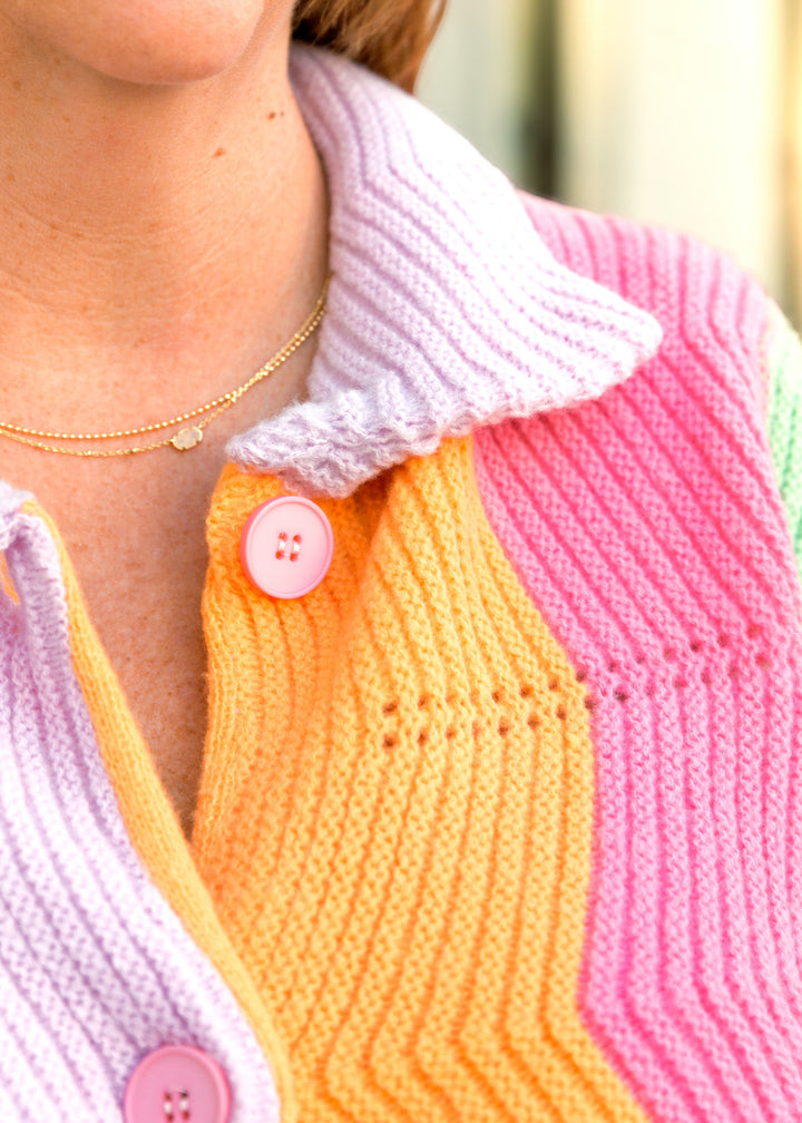 Sherbet Pastel Sweater Cardigan