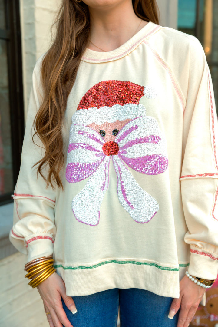 Santa Bow Sweater