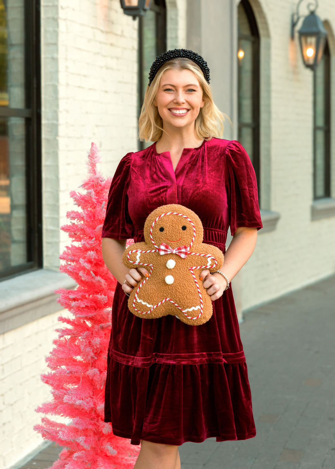 Holiday Cheer Wine Dress Kailee Grace & Co Holiday Cheer Wine Dress Kailee Grace & Co