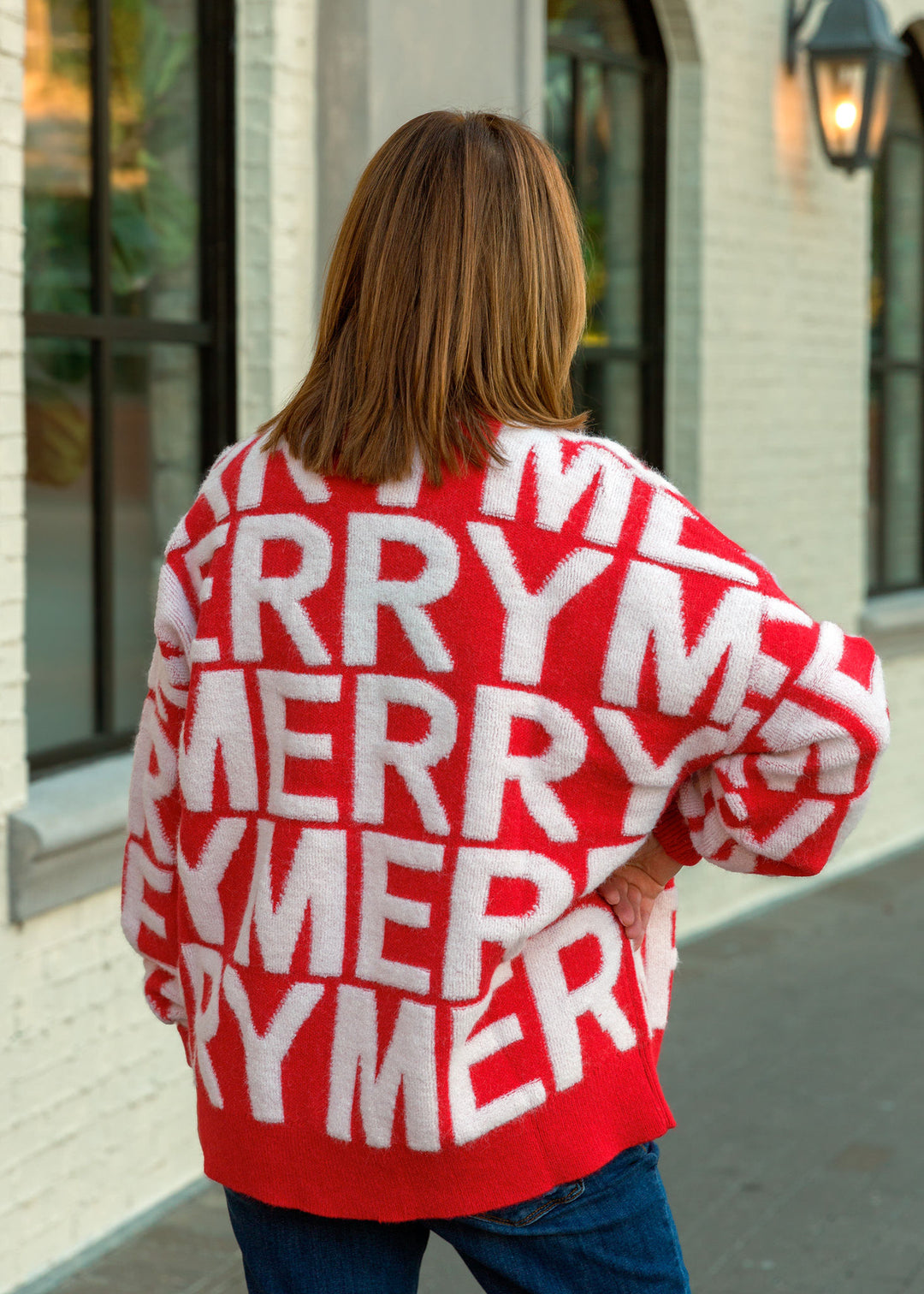 Merry Red and White Sweater