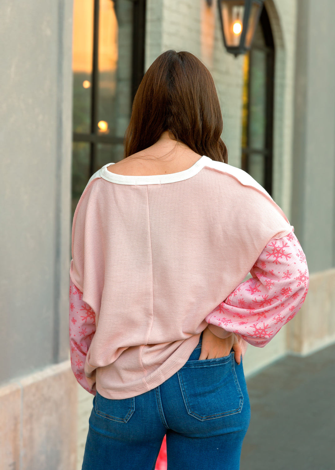 Pink Snowflake Top